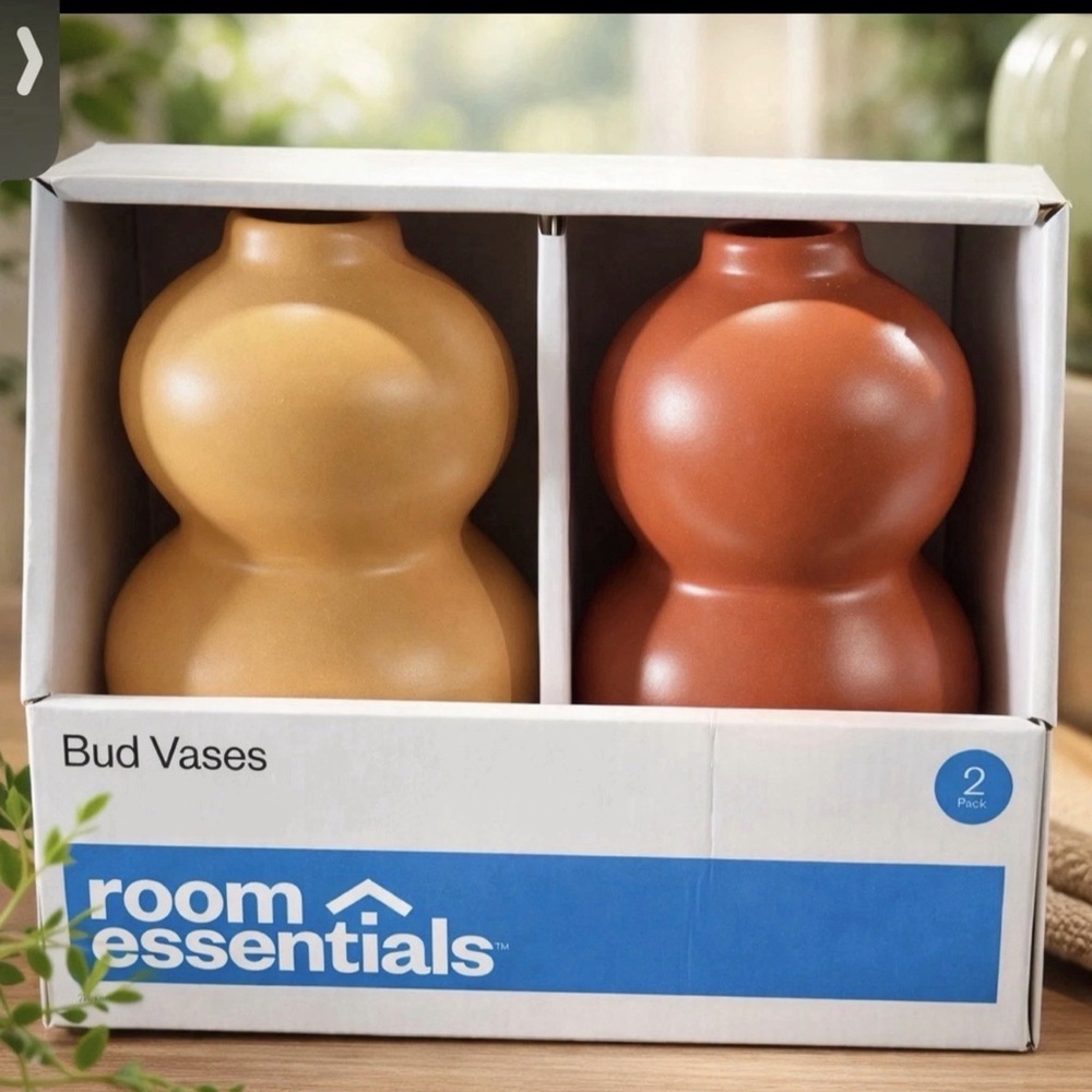 New 4 boxes of 8 vases Room Essentials Orange and Yellow Vases bud target vase - Picture 2 of 3